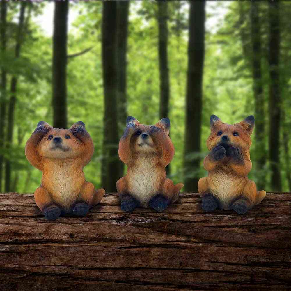Nemesis Now - Three Wise Foxes 8.5cm Beeldjes/figuren - Multicolours